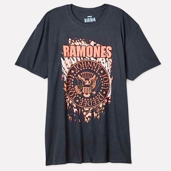 THE RAMONES Womens Graphic Band Tee. - Picture 1 of 1